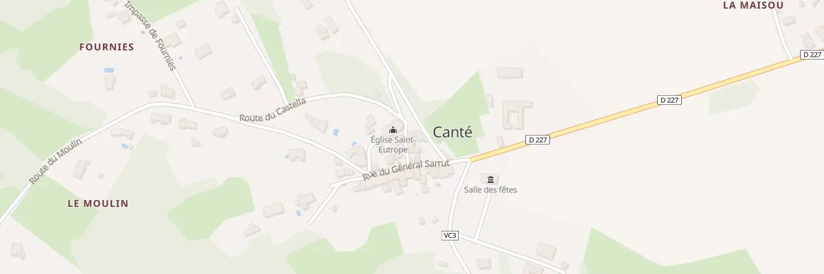 Plan du 39 Le Village à Canté