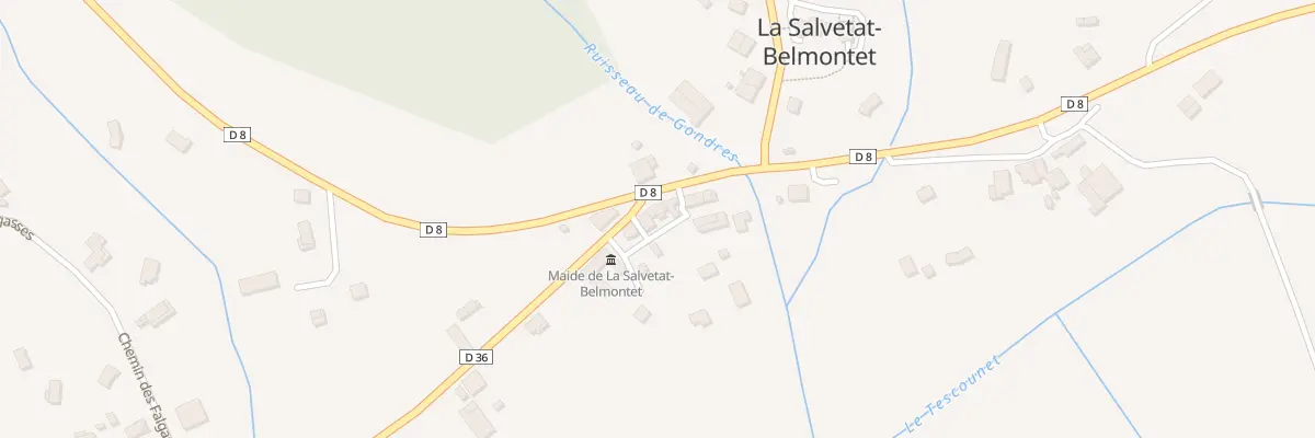 Plan du 5100 Estouards à La Salvetat-Belmontet