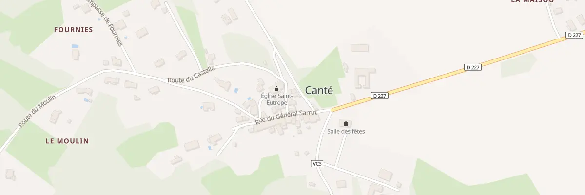 Plan du 39A Le Village à Canté