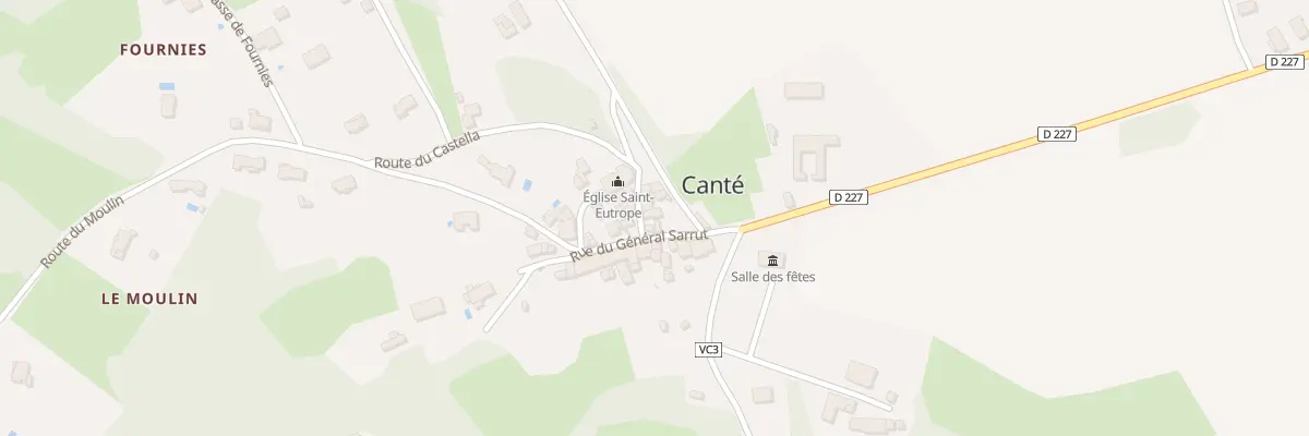 Plan du 43 Le Village à Canté