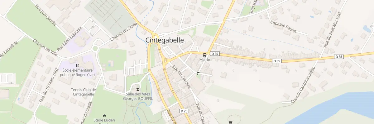 Plan du 1 Rue de la Treille à Cintegabelle