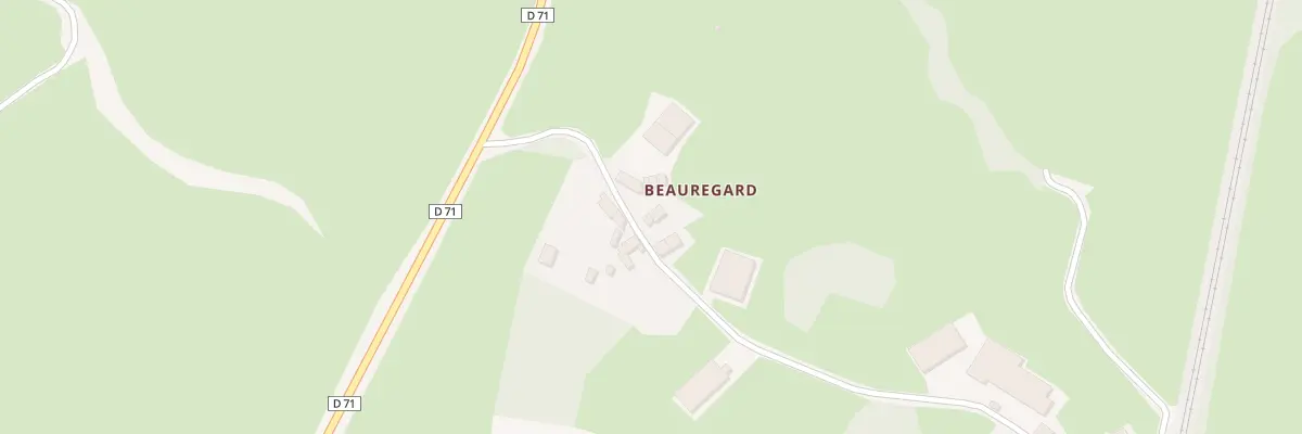 Plan du 2 Beauregard à Bazelat