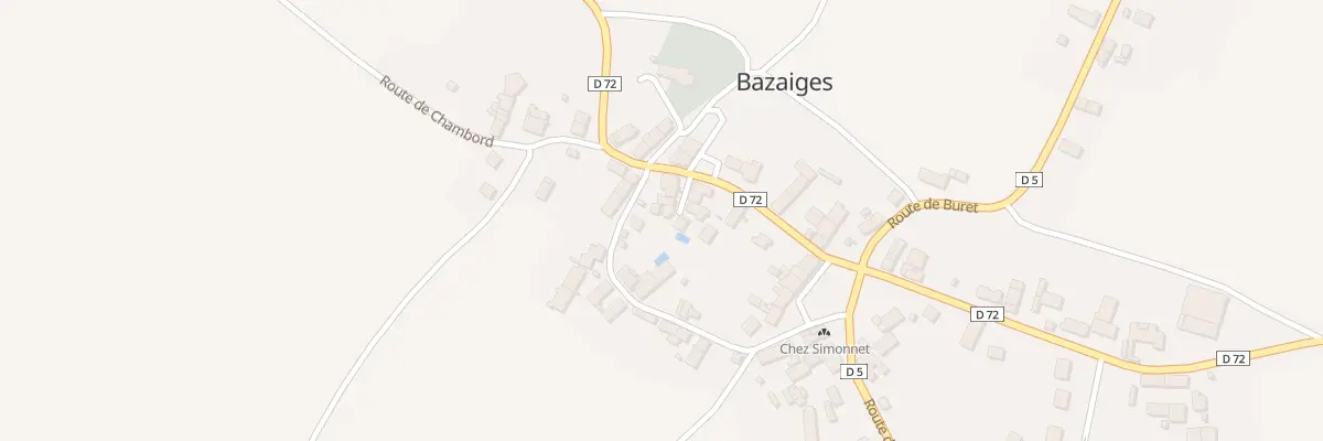 Plan du 9 Rte de Celon à Bazaiges
