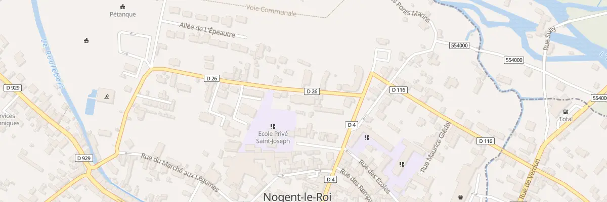 Plan du 5 Rue des Moulins à Nogent-le-Roi