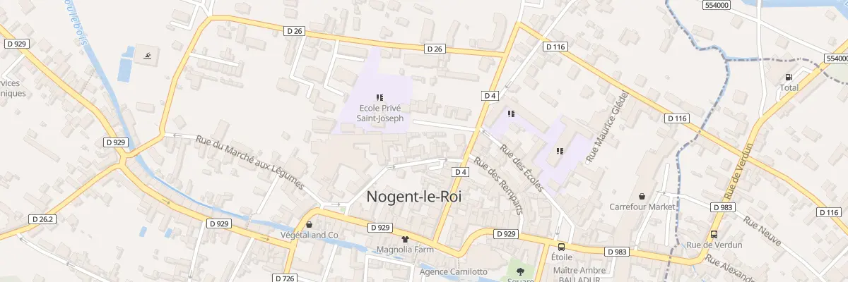 Plan du 8 Rue des Remparts Nord à Nogent-le-Roi