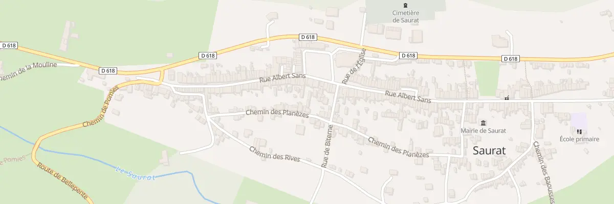 Plan du 167 Rue des Planèzes à Saurat