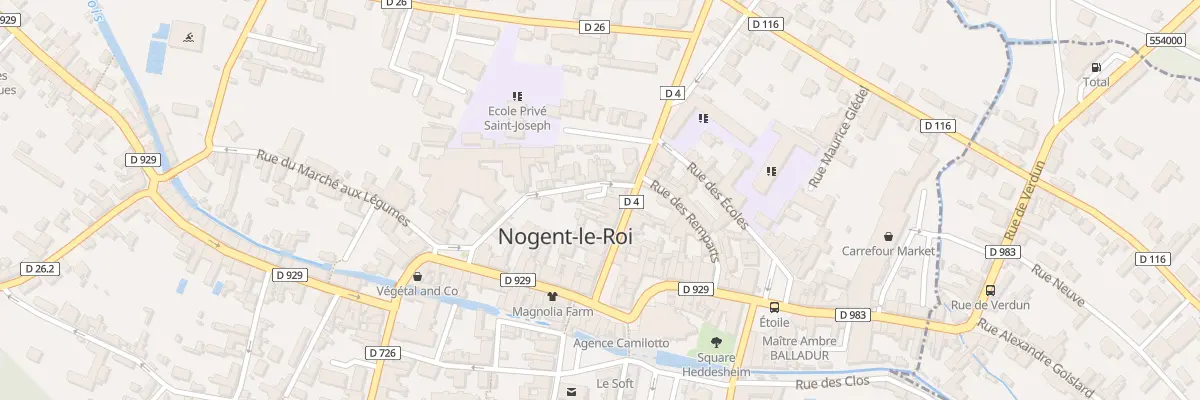 Plan du 13 Rue de la Volaille à Nogent-le-Roi