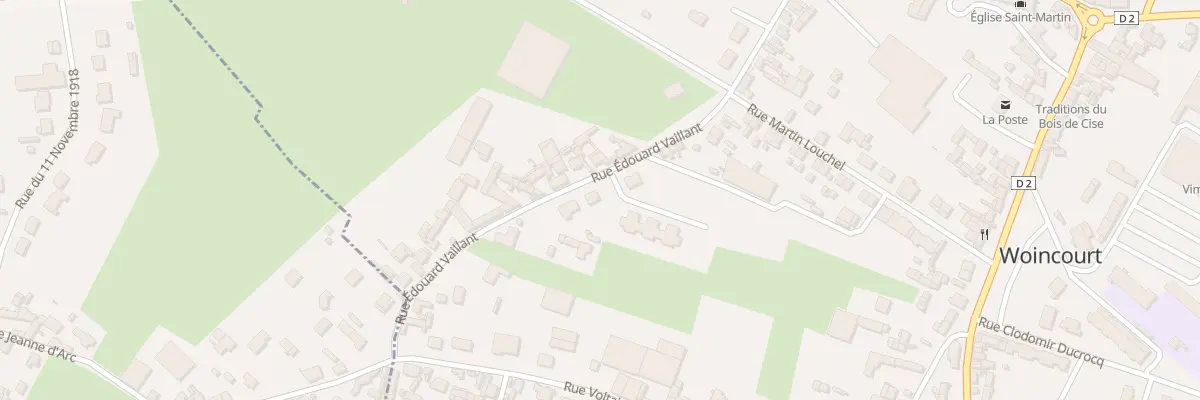 Plan du 31 Rue Edouard Vaillant à Woincourt