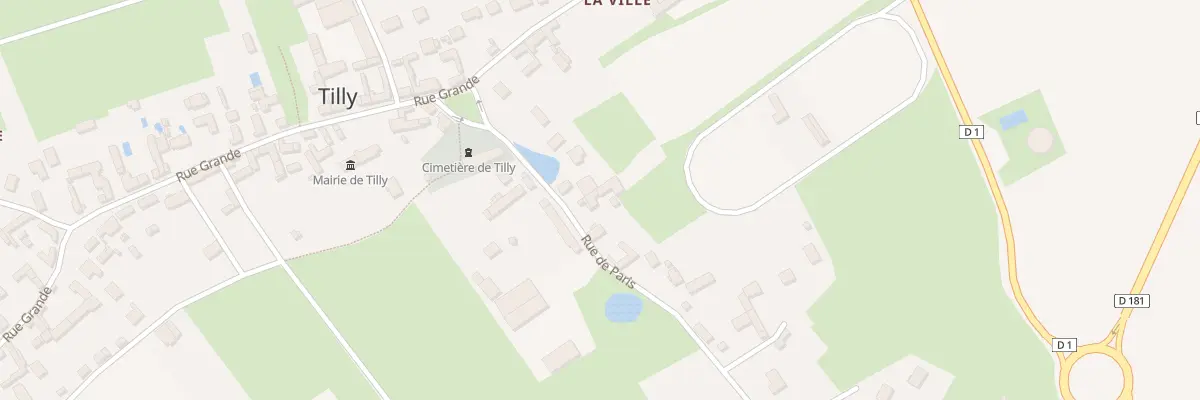 Plan du 7 Rue de Paris à Tilly