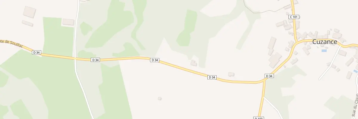 Plan du 6334F Les Gorses à Cuzance