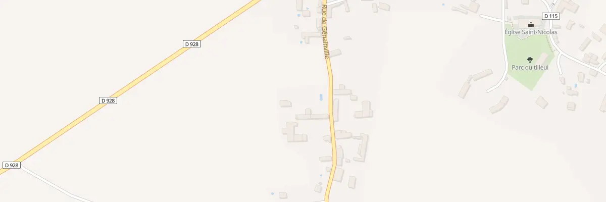 Plan du 22 Rue de Genainville au Mesnil-Simon