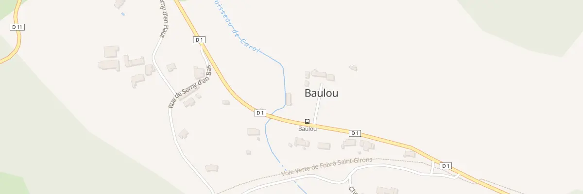 Plan du 77A Quirolle à Baulou