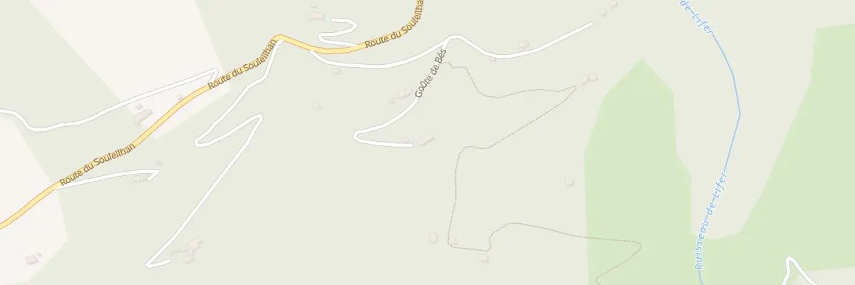 Plan du 205 Goute de Bes à Saurat