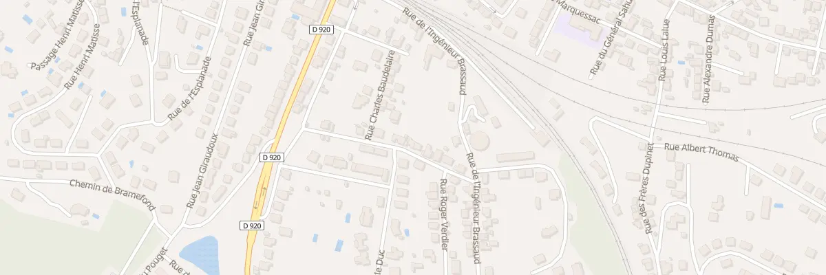 Plan du 12 Rue Edgard Quinet à Brive-la-Gaillarde