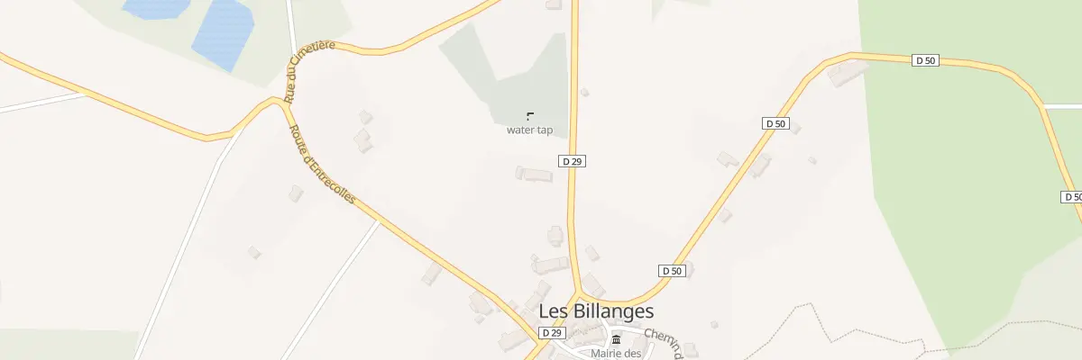 Plan du 5007 Le Bourg aux Billanges