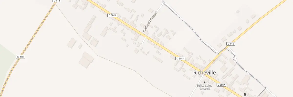Plan du 28 Rte Nationale à Richeville