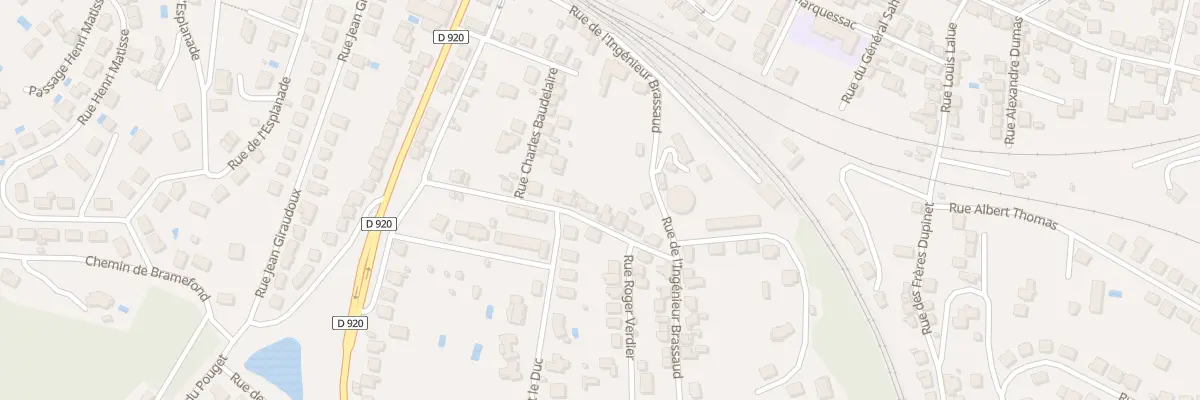 Plan du 10 Rue Edgard Quinet à Brive-la-Gaillarde