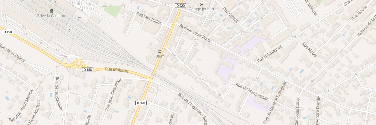 Plan du 33 Rue Leopold Lachaud à Brive-la-Gaillarde