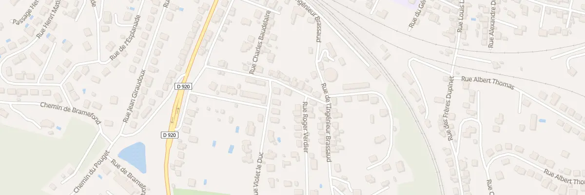 Plan du 7 Rue Edgard Quinet à Brive-la-Gaillarde