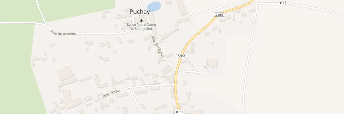 Plan du 3 Rue de l’Eglise à Puchay