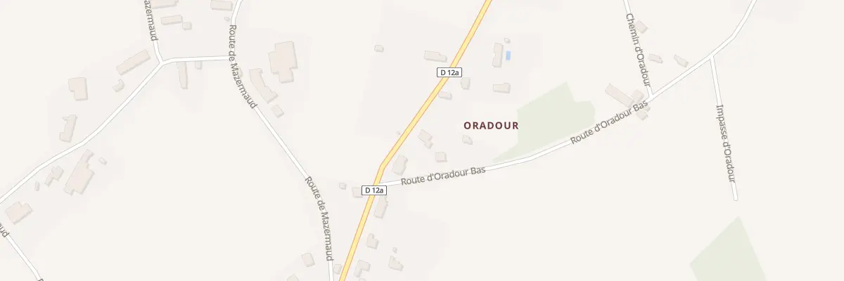 Plan du 18 Rte d’Oradour Mazermaud à Linards