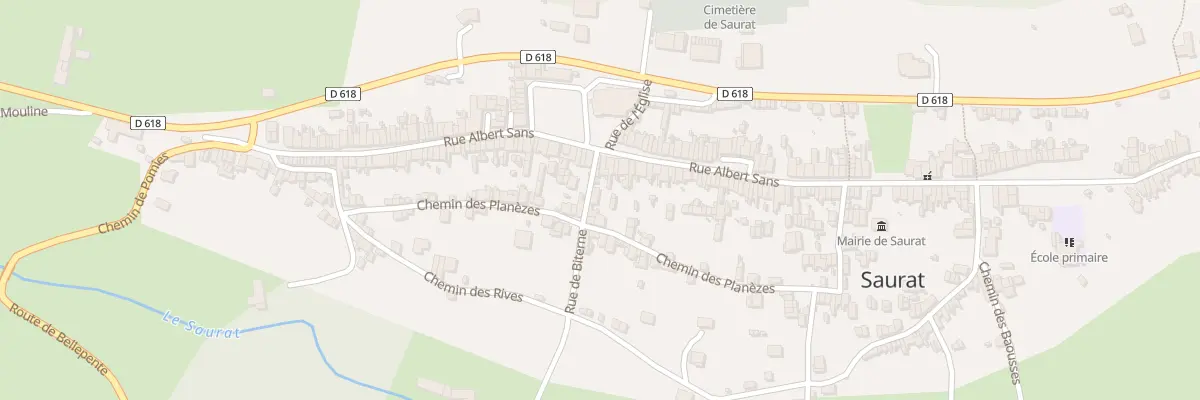 Plan du 114 Rue Albert Sans à Saurat