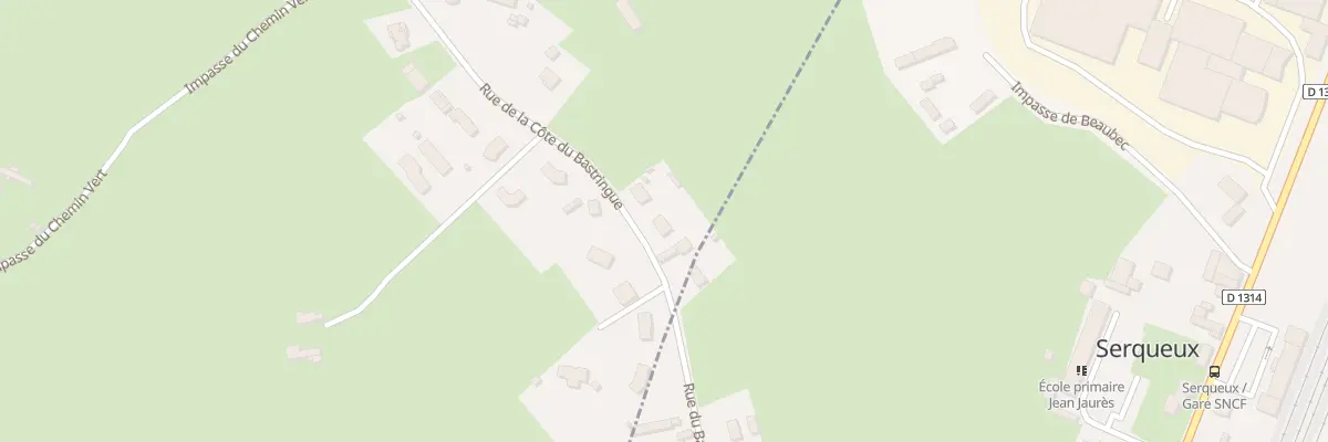Plan du 40 Rue de la Côte du Bastringue à Beaubec-la-Rosière