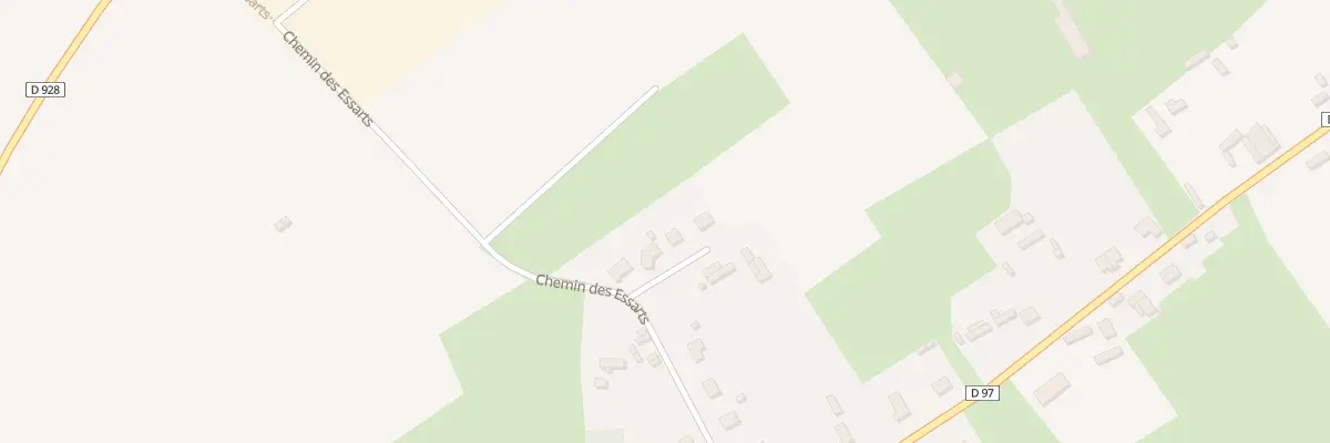 Plan de Che des Essarts à Callengeville
