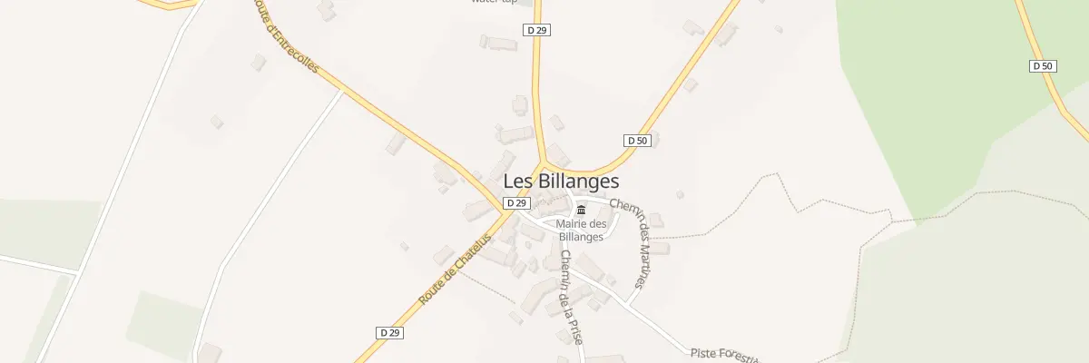 Plan du 5013 Le Bourg aux Billanges