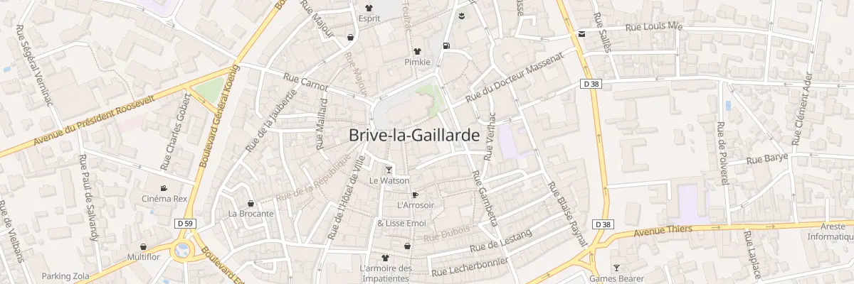 Plan du 6 Pl Latreille à Brive-la-Gaillarde