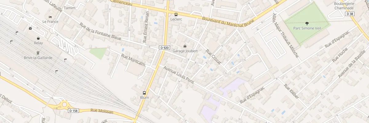 Plan du 16 Rue Leopold Lachaud à Brive-la-Gaillarde