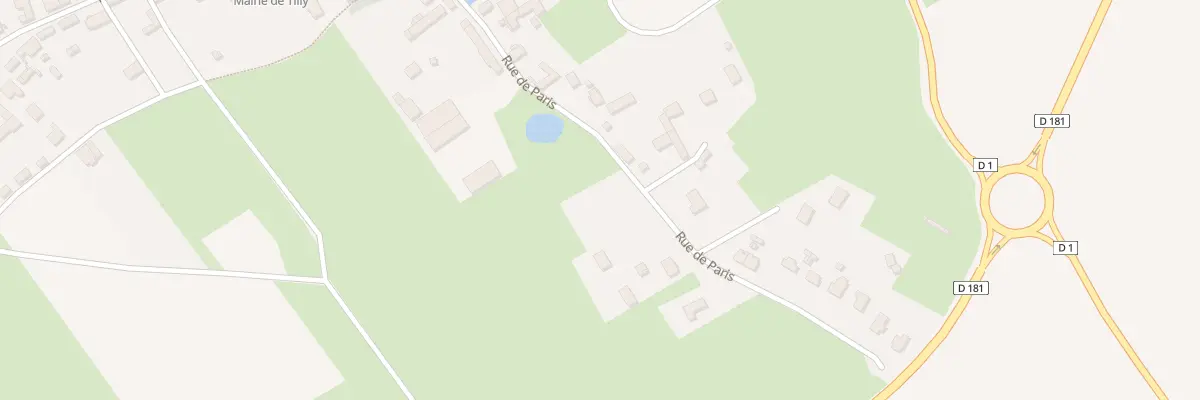 Plan du 10 Rue de Paris à Tilly
