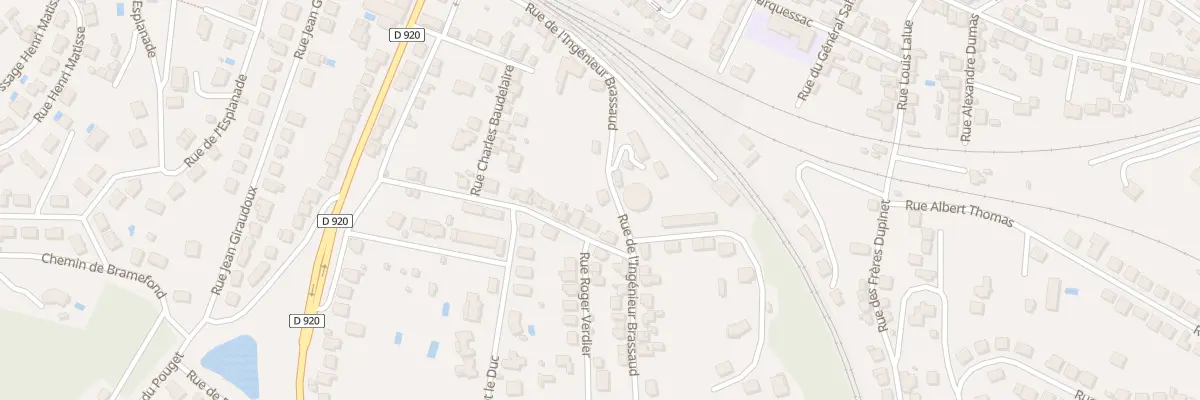 Plan du 26 Rue Ingenieur Brassaud à Brive-la-Gaillarde