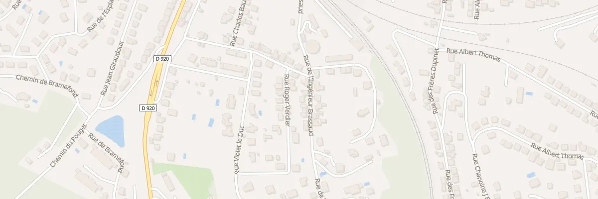 Plan du 38 Rue Ingenieur Brassaud à Brive-la-Gaillarde