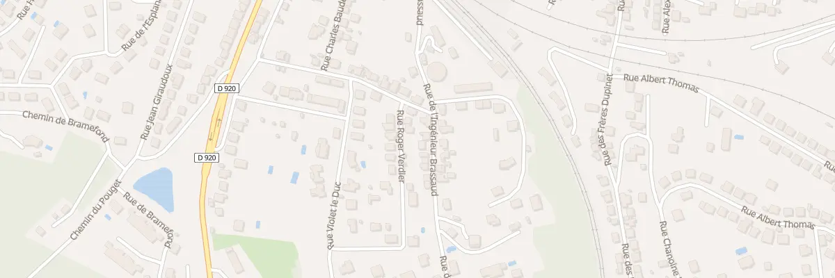 Plan du 36 Rue Ingenieur Brassaud à Brive-la-Gaillarde