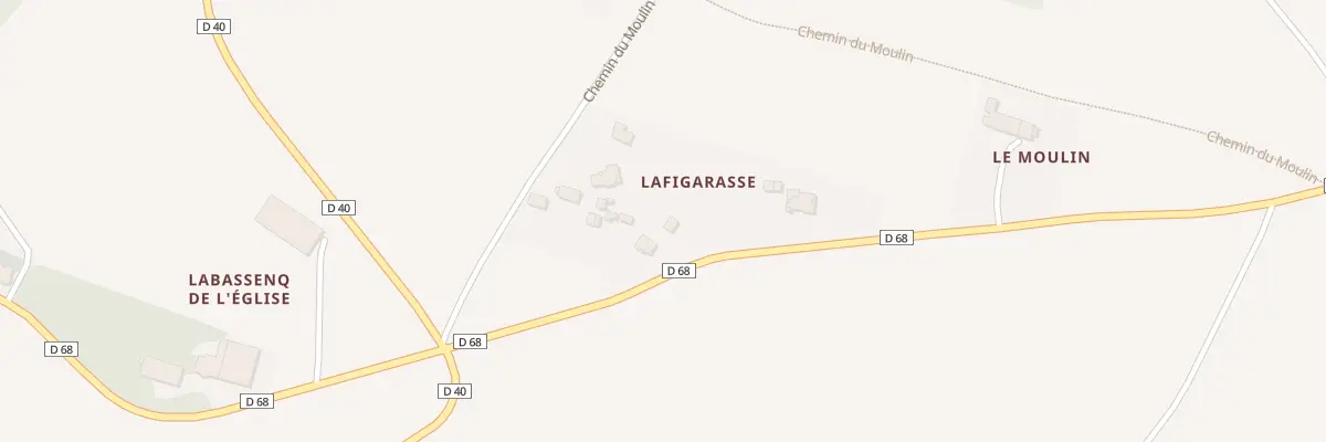 Plan du 9002 Lafigarasse à Pouze