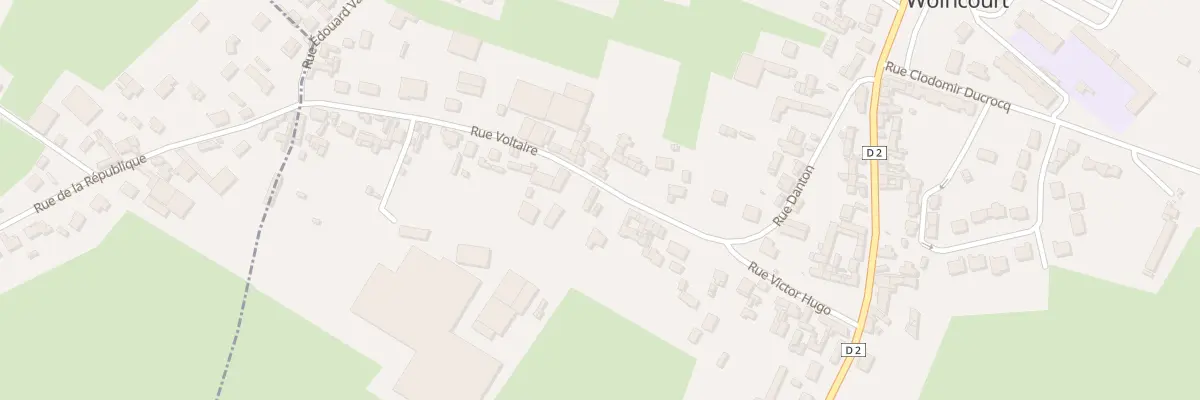 Plan du 15 Rue Voltaire à Woincourt
