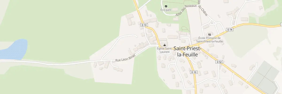 Plan du 8 Rue Léon Binet à Saint-Priest-la-Feuille