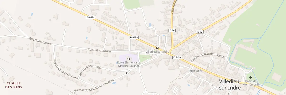 Plan du 6 Av du Maréchal Leclerc à Villedieu-sur-Indre