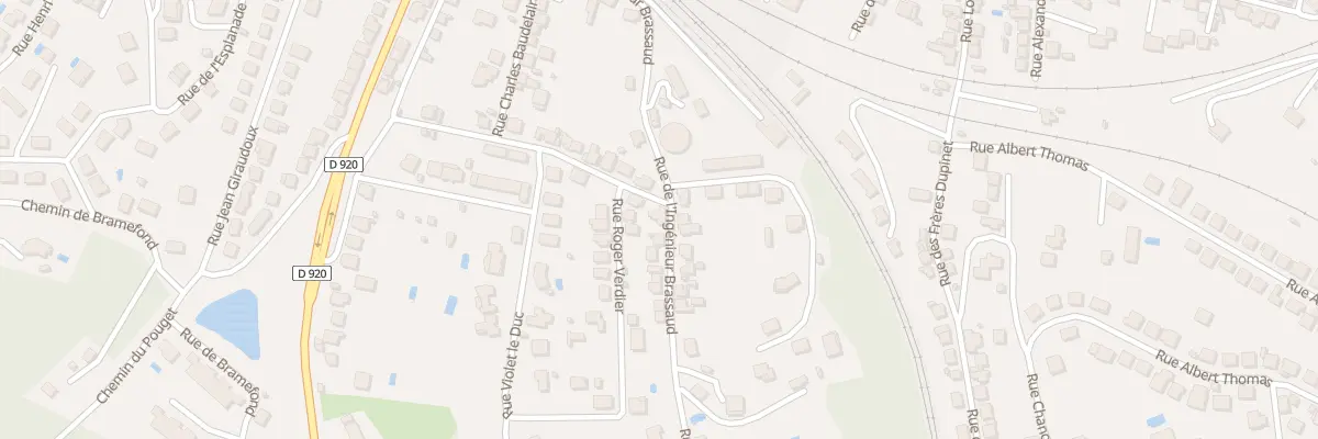 Plan du 1 Rue Edgard Quinet à Brive-la-Gaillarde