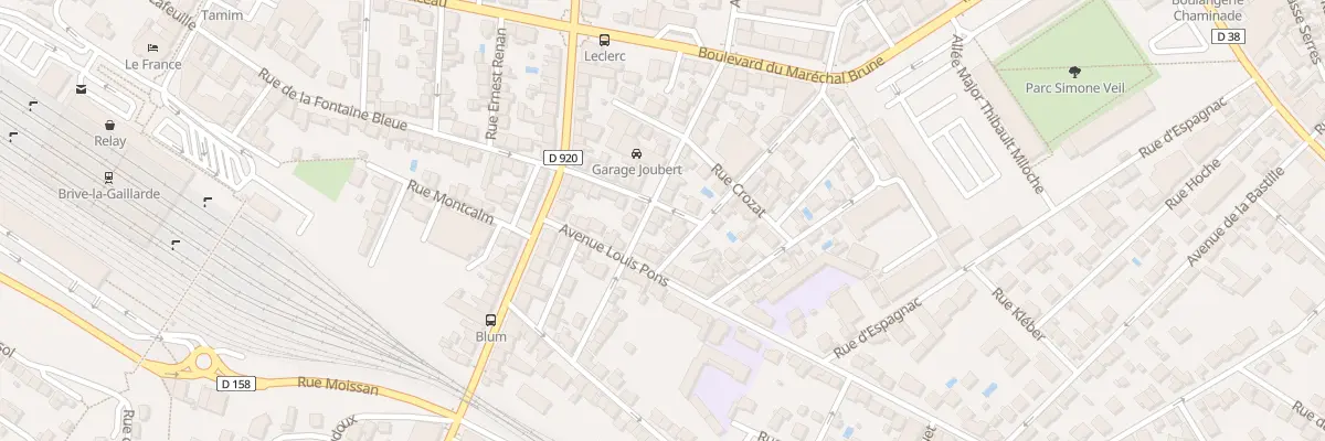 Plan du 15 Rue Leopold Lachaud à Brive-la-Gaillarde