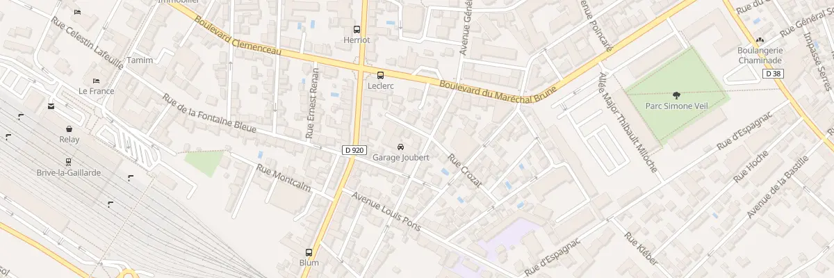 Plan du 10B Rue Leopold Lachaud à Brive-la-Gaillarde