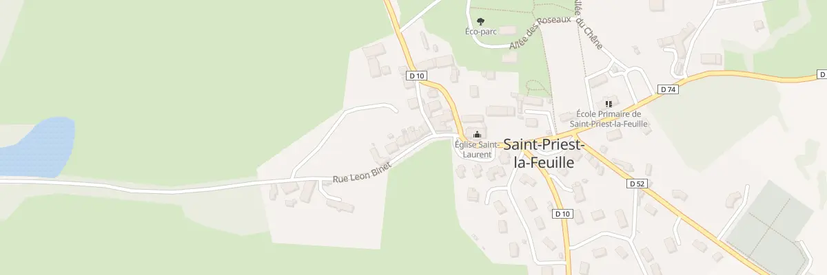 Plan du 6 Rue Léon Binet à Saint-Priest-la-Feuille