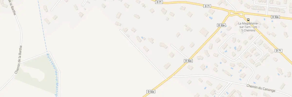 Plan du 956 Rte de Vacquiers à La Magdelaine-sur-Tarn