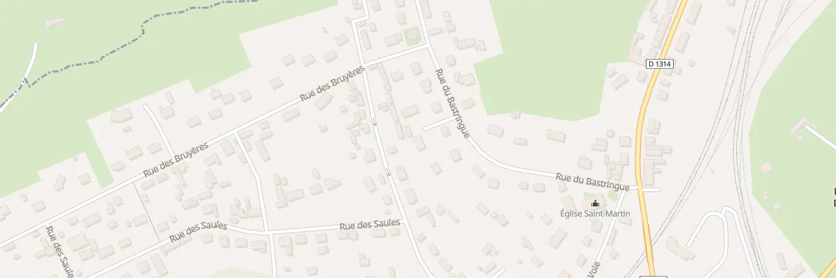 Plan du 204 Rue du Bastringue à Serqueux