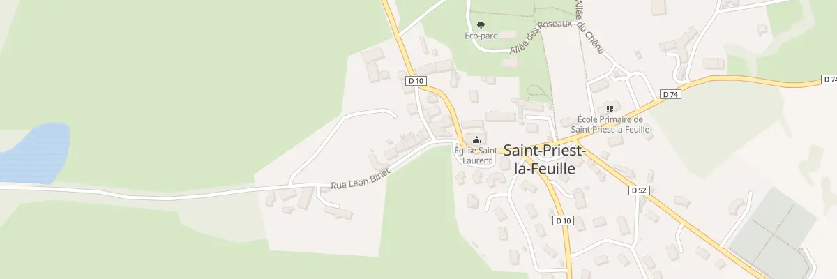 Plan du 4 Rue Léon Binet à Saint-Priest-la-Feuille