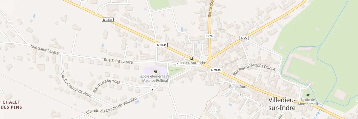 Plan du 2B Av du Maréchal Leclerc à Villedieu-sur-Indre