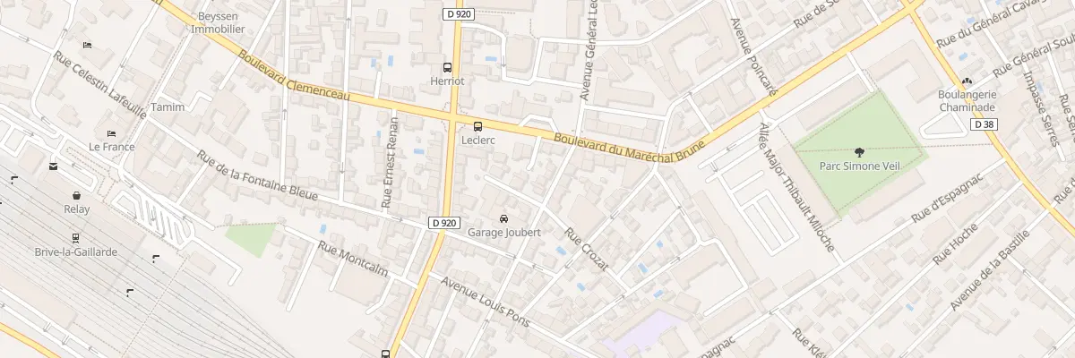 Plan du 6 Rue Leopold Lachaud à Brive-la-Gaillarde