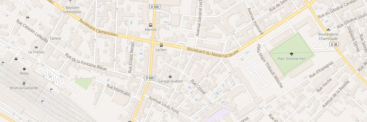 Plan du 4 Rue Leopold Lachaud à Brive-la-Gaillarde