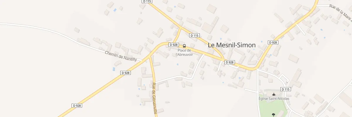 Plan du 17 Rte de Normandie au Mesnil-Simon